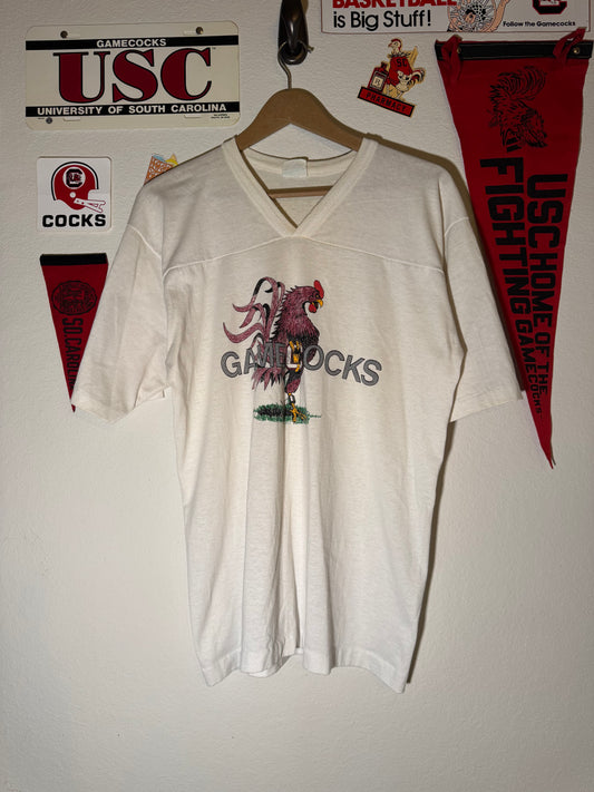 80s Gamecock V neck Tee