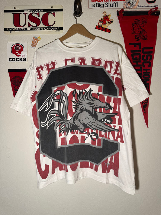 90s Gamecock AOP Tee