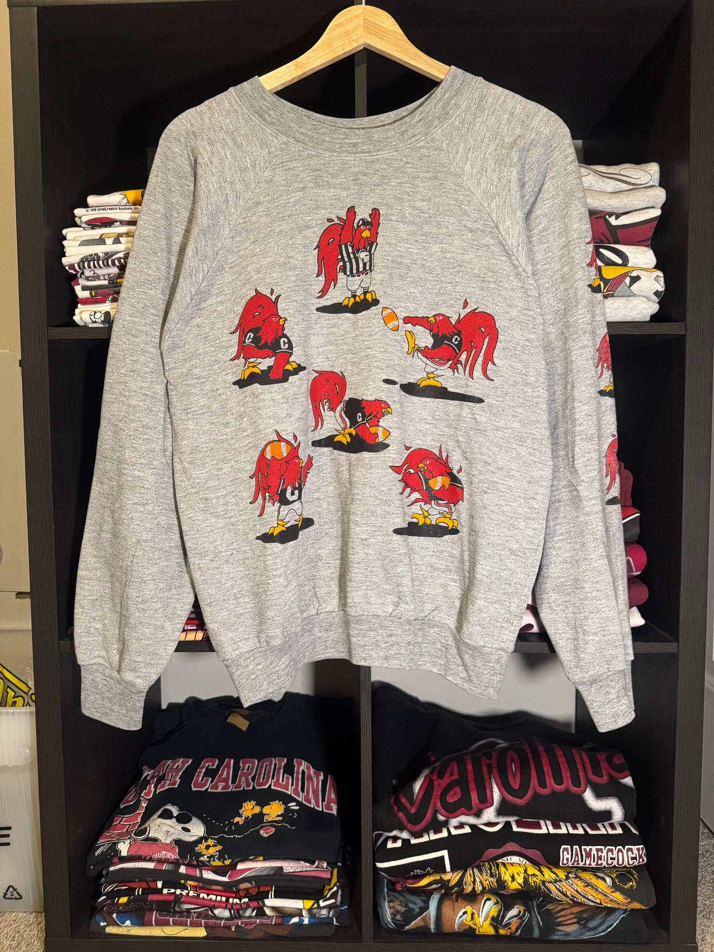 80s Gamecock Football AOP Sweatshirt