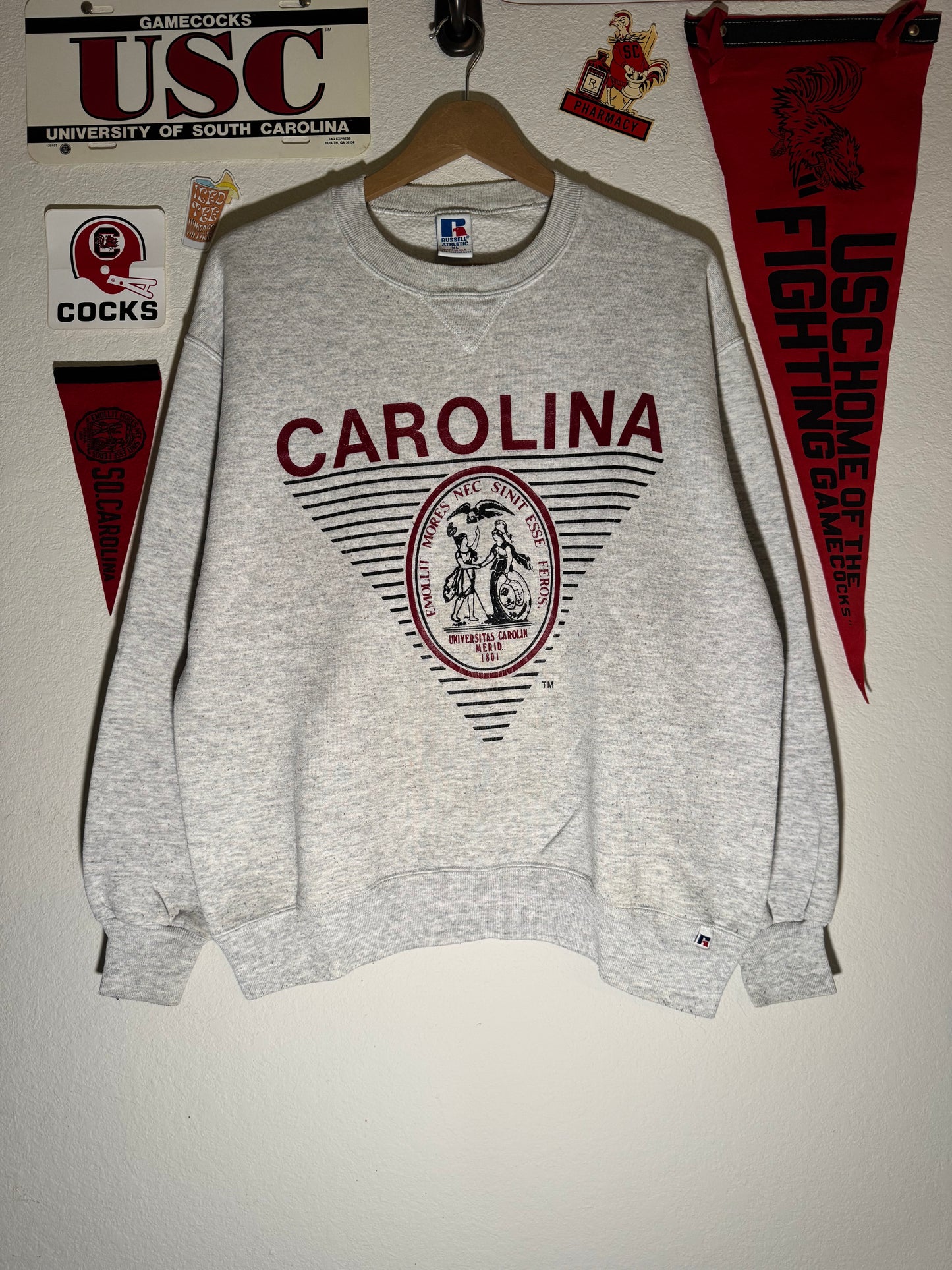 90s Carolina Triangle Crest Crewneck