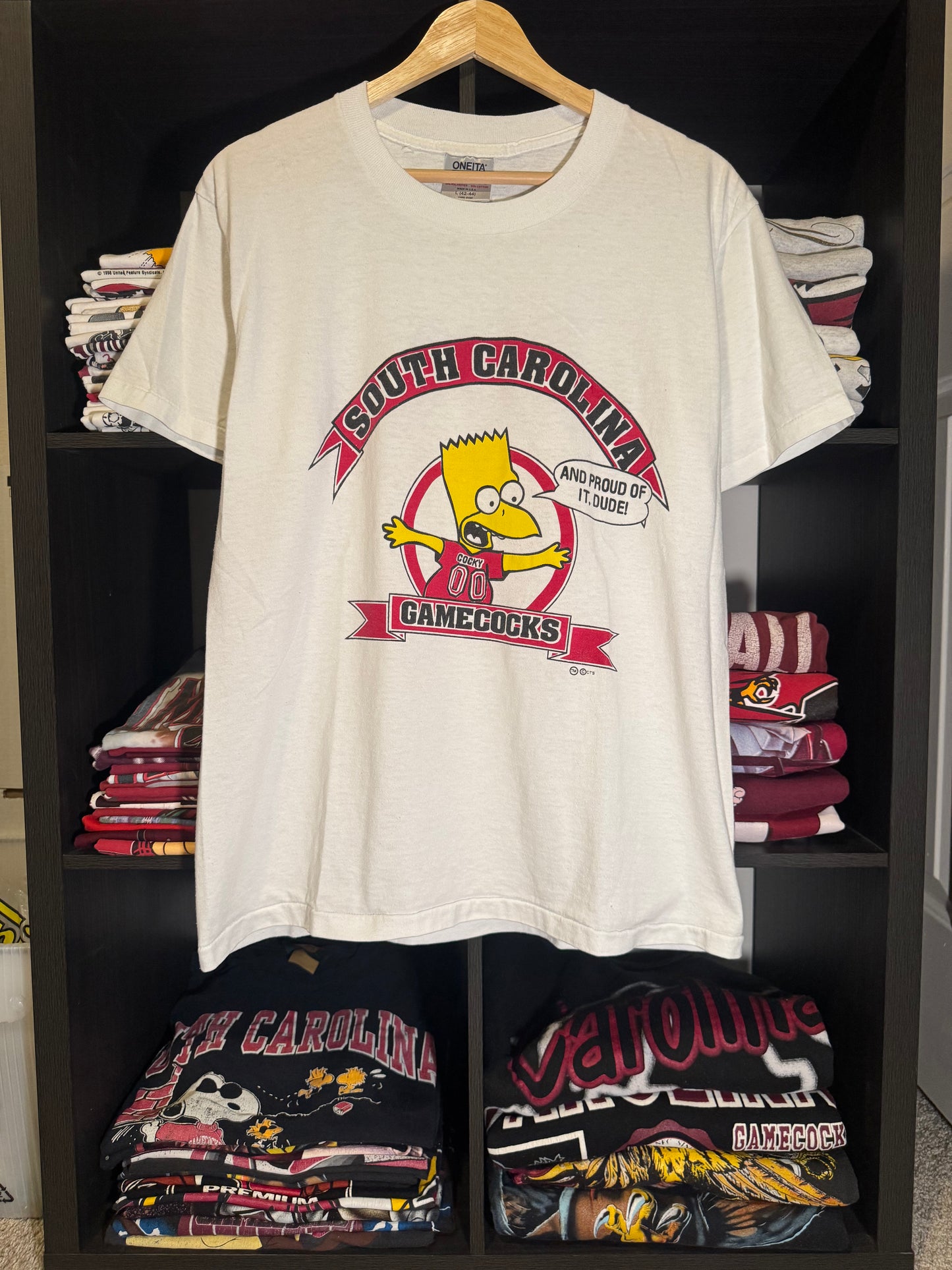 80s Bart Simpson Gamecock Tee