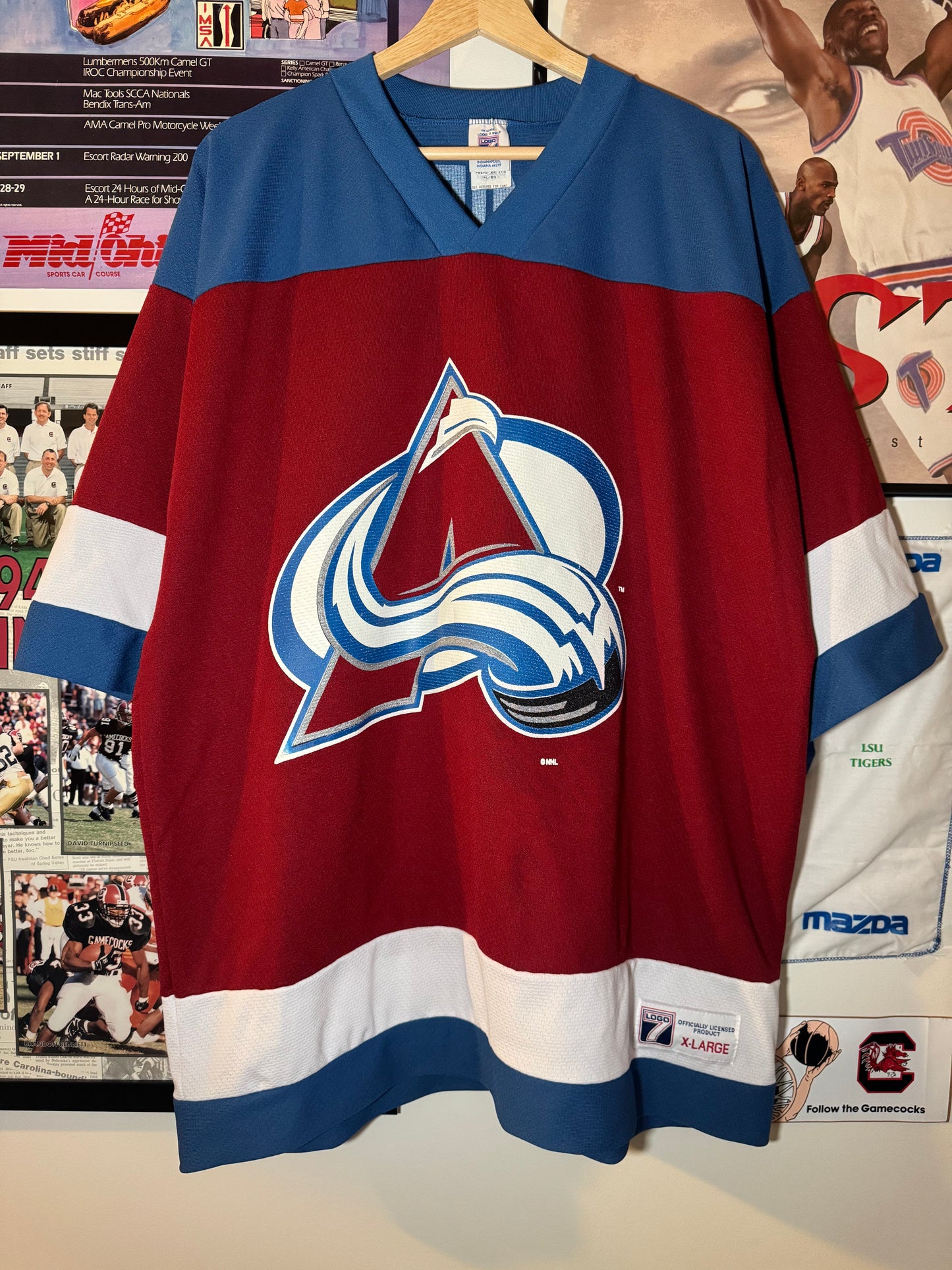 90s Mario Lemieux Avalanche Jersey