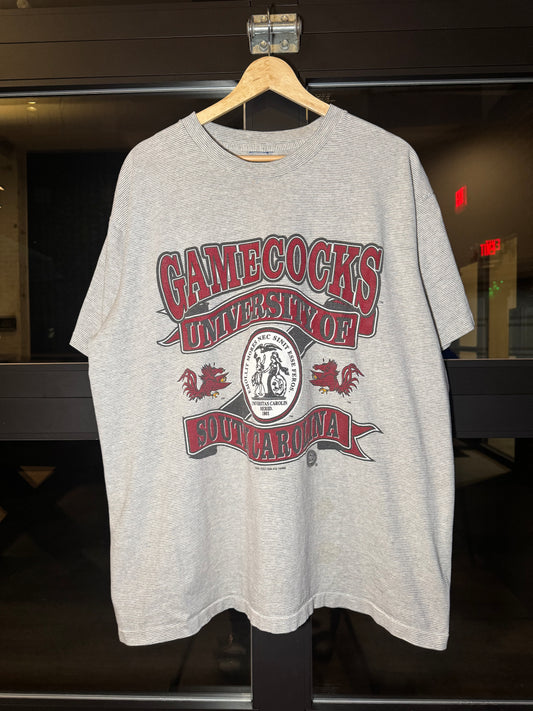 90s Striped Big USC Tee