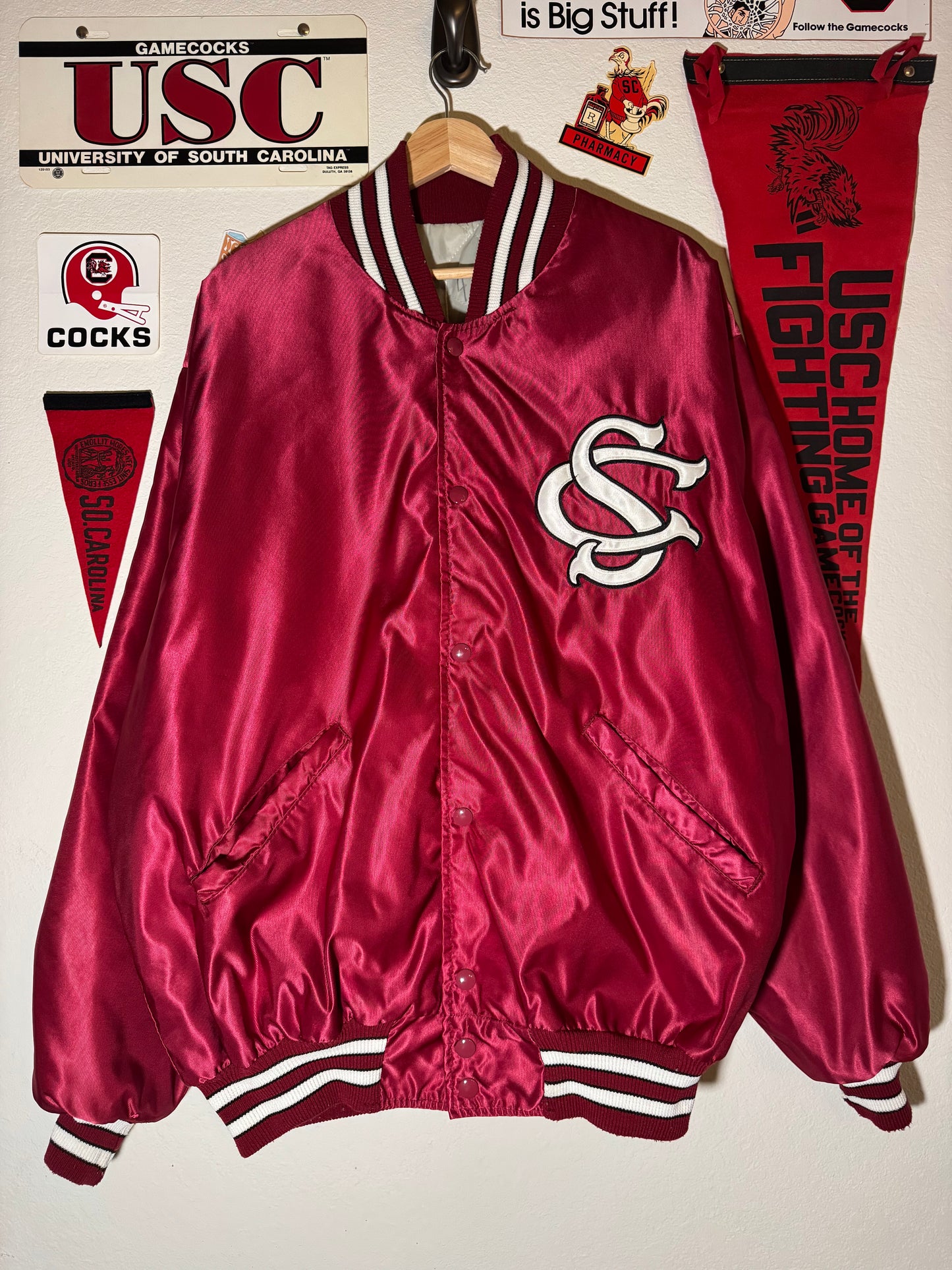 90s SC Baseball Satin Jacket