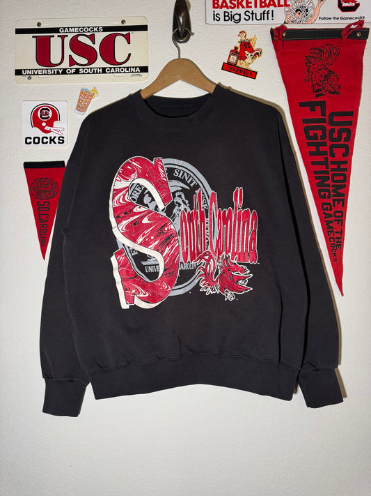 90s South Carolina Big Logo Crest Crewneck