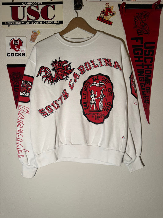 80s Gamecock AOP Crewneck