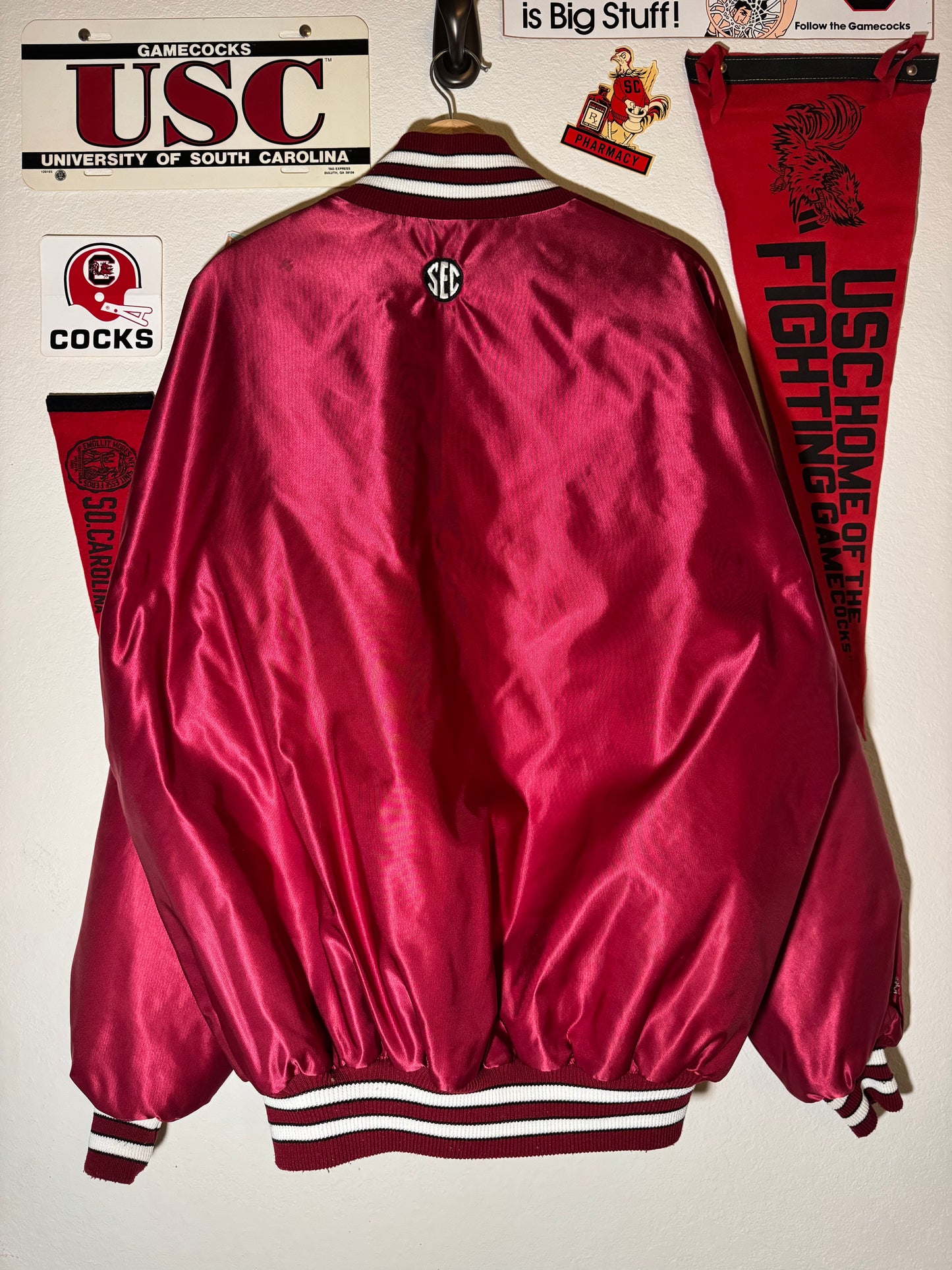 90s SC Baseball Satin Jacket