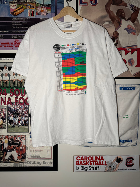 Y2K Black Jack Chart Tee