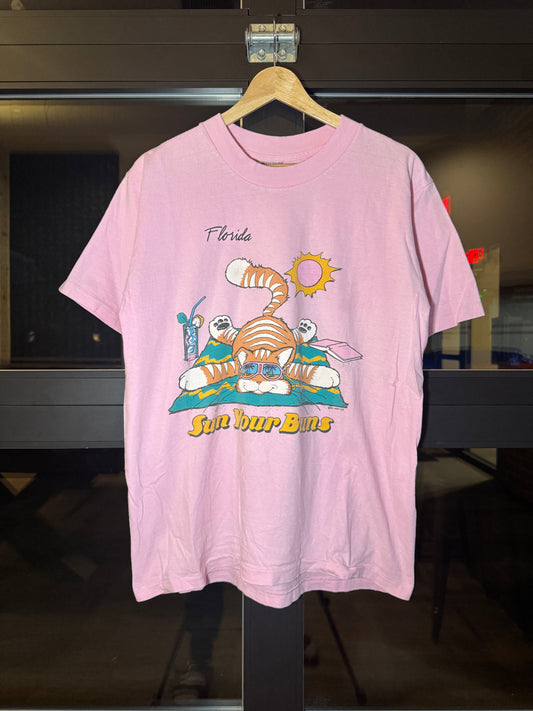 90s Sun Your Buns Cat Tee