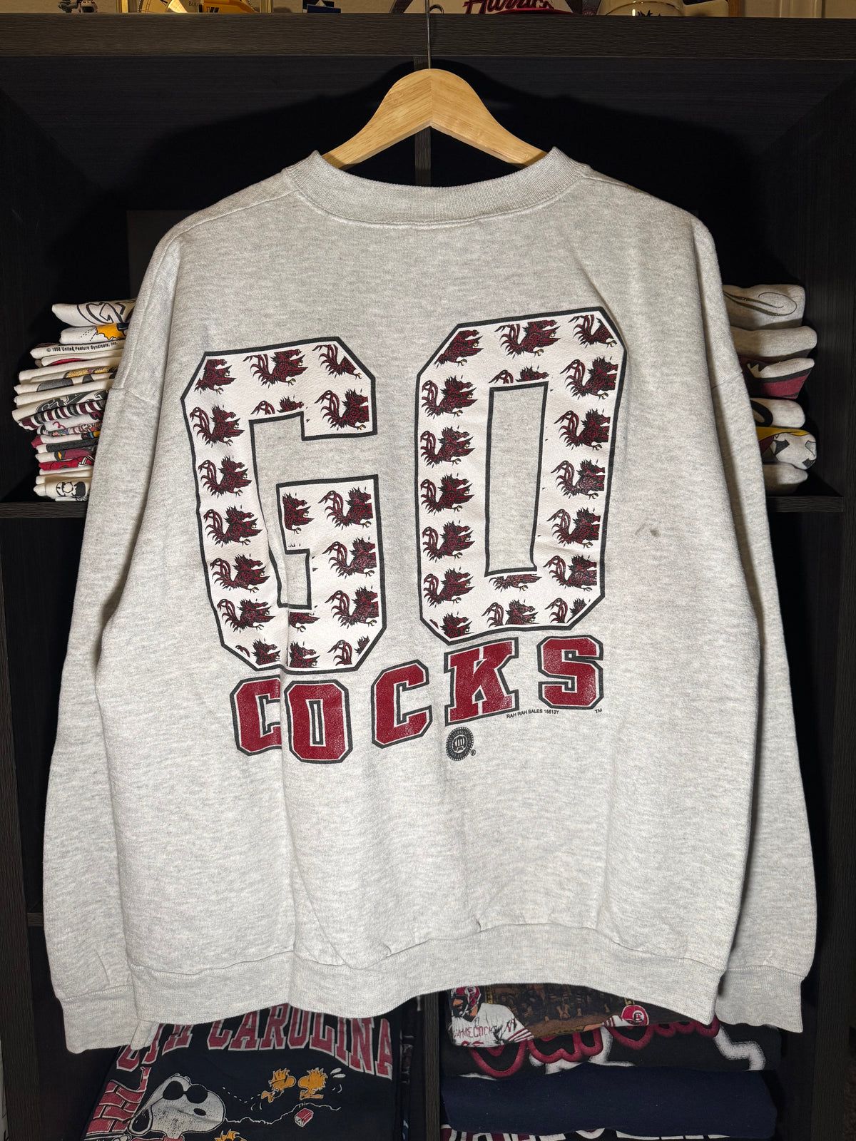 90s Carolina Gamecock Go Cocks Crewneck